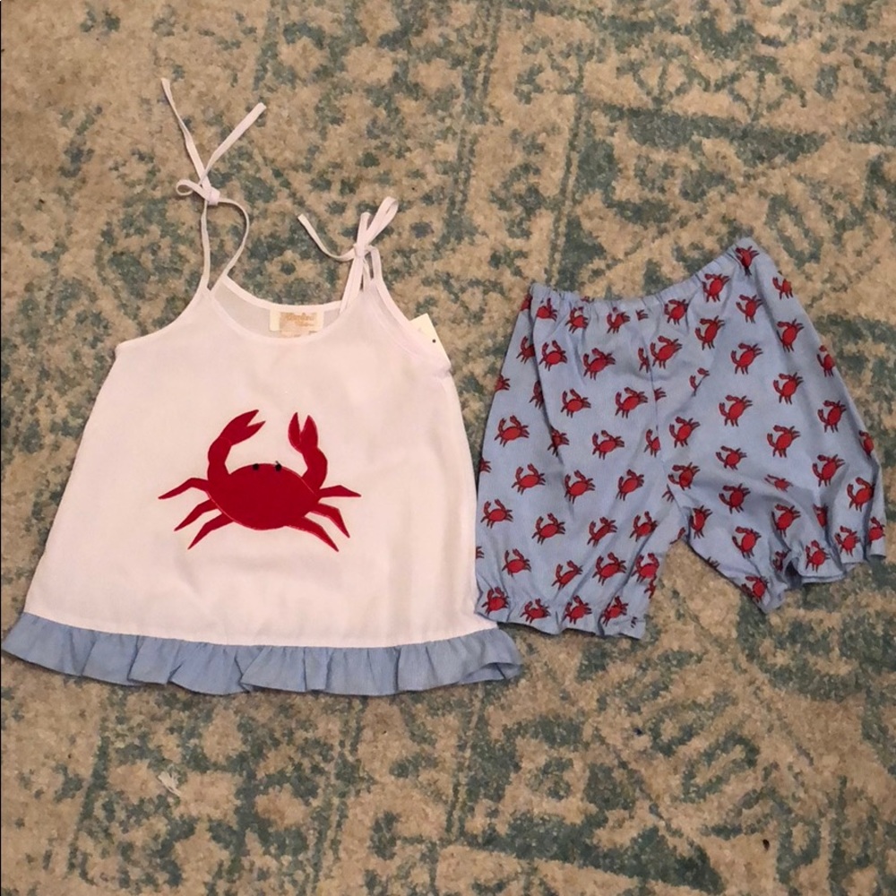 Girls crab set size 24 months NWT